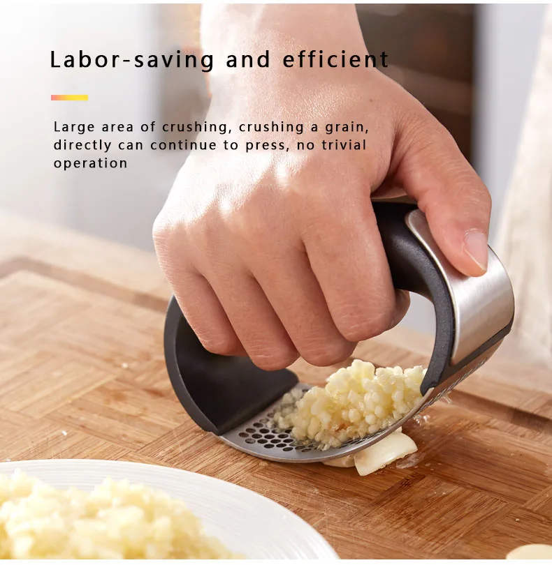 Garlic press Multi-function hand crusher Ginger press grinder mill crusher Kitchen accessories Cooking tools Portable gadget