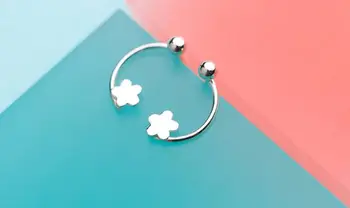 

Tinny 100% Real. 925 Sterling Silver Fine Jewelry Round Bead &cute Small Flower Drop Earrings Thin gtle2098