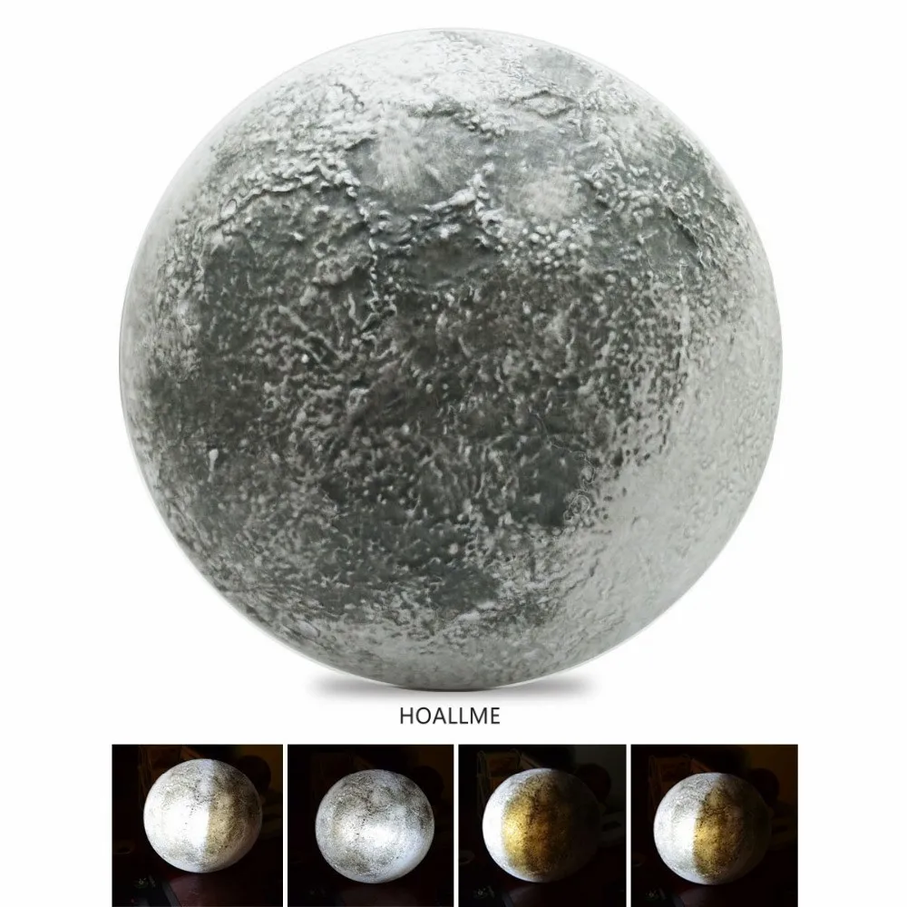 

LED Wall Moon Night Light Lamp with Remote Control Relaxing Healing Moon LED Night Light with Decoration Indoor Led Wall Light