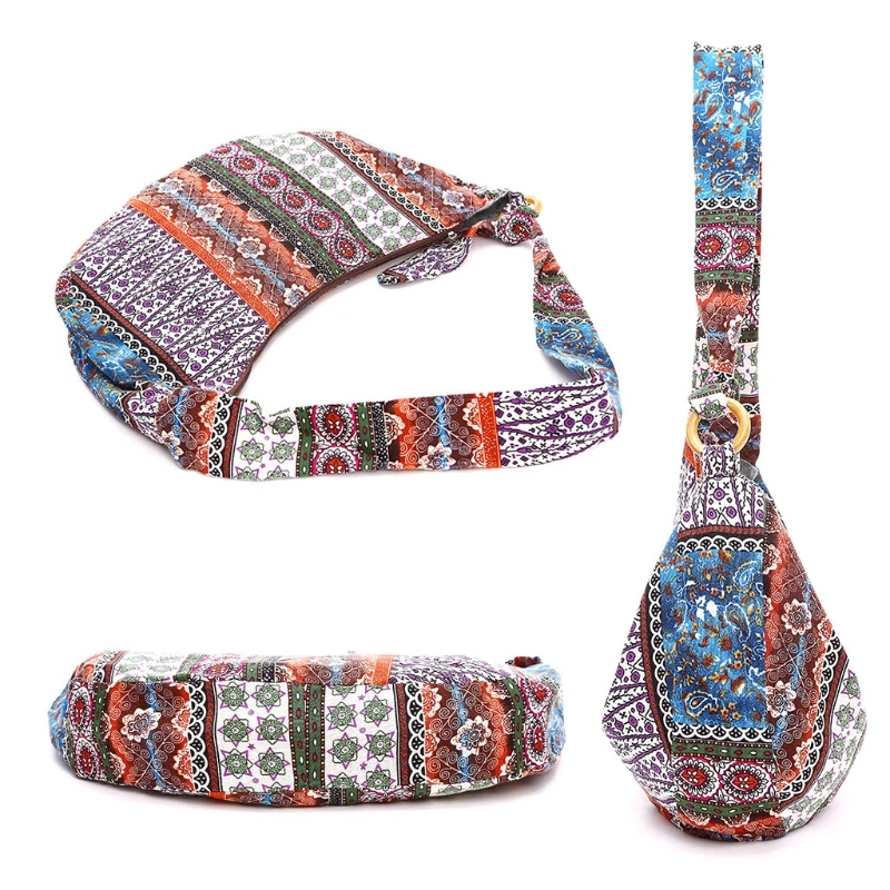 

New Women Vintage Ethnic Shoulder Bag Crossbody Bags for Women Girl 2018 Boho Tote Messenger Bags