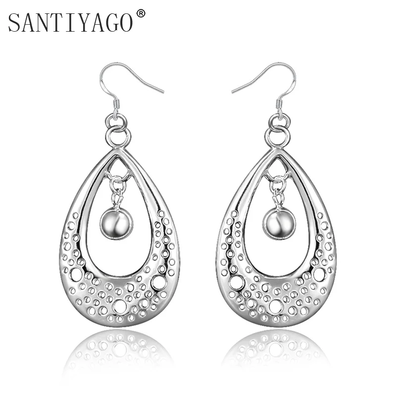 

Italy Style Oval Cut Drop Earring for Women Christmas Gift Jewelry Wholesale Beaded Dangle Earrings Women