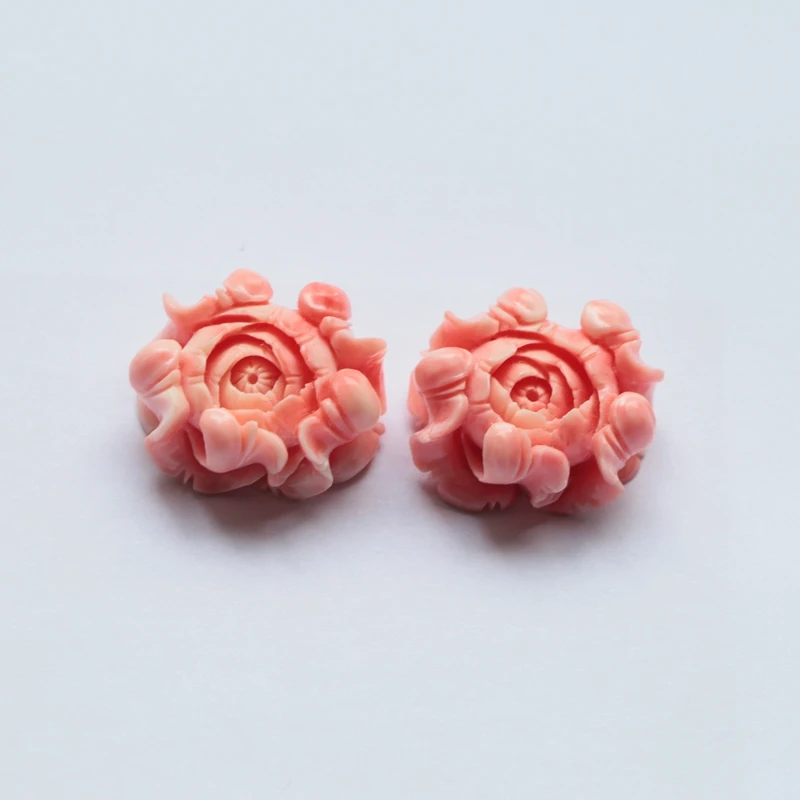 

Wholesale!New Arrival Pink Conch Shell Carved Flowers Earring beads,23X19X12mm,8.6g