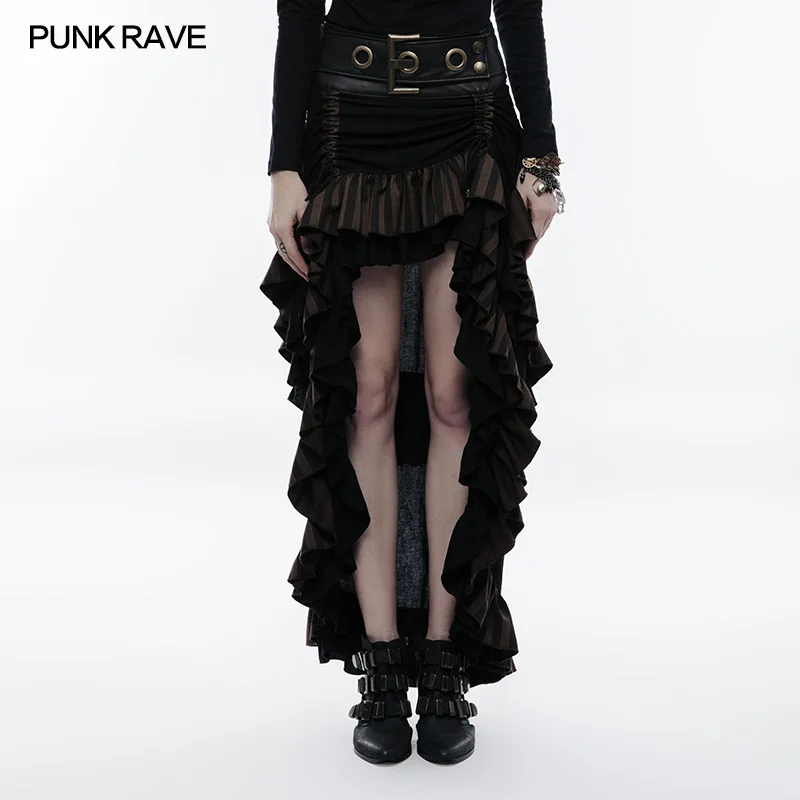 PUNK RAVE Steampunk Prachtige Rokken Fashion Victoriaanse Gelaagde Vrouwen Rok Gothic Lolita Stage Performance Rokken PUNK RAVE Steampunk Prachtige Rokken Fashion Victoriaanse Gelaagde Vrouwen Rok Gothic Lolita Stage Performance Rokken