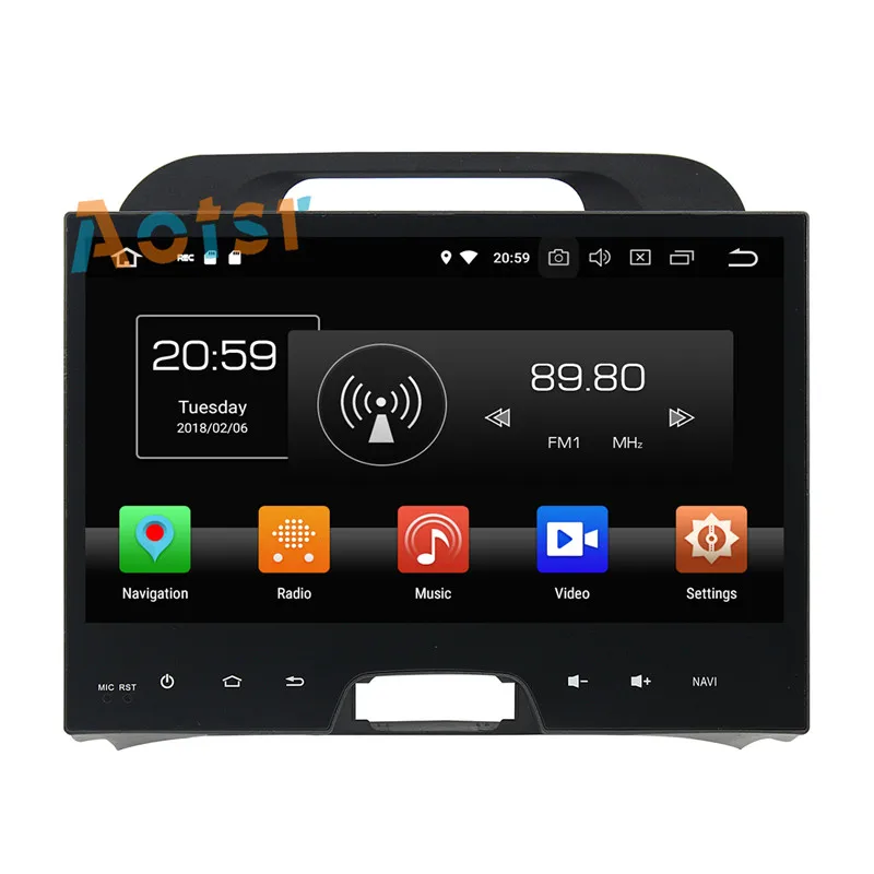 Cheap IPS Screen Android 8.0 4+32G Car multimedia dvd player head unit For KIA Sportage 2013 2014 2015 GPS Navigation radio autostereo 7