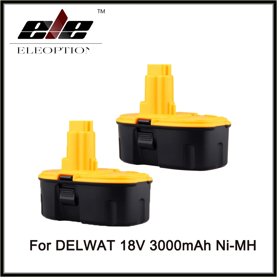 

2 PCS 18V 3.0Ah Ni-MH Replacement Power Tool Battery for Dewalt DC9096 DW9096 DE9095 DE9096 DE9098 DW9095 DW9096 DW9098 DE9503
