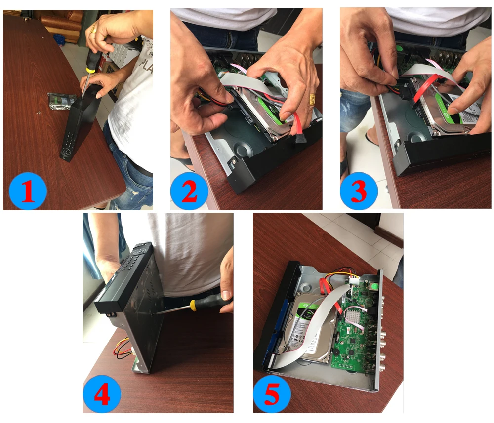 4CH 1080P 5 в 1 DVR видеорегистратор для AHD камеры аналоговая камера IP P2P NVR cctv система H.264