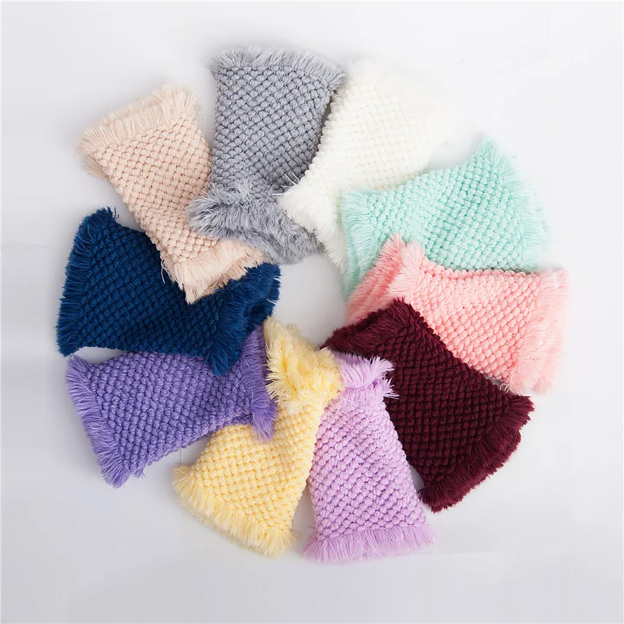 Newborn Photography Props Blankets Studio Baby Blanket Photography Knit Photo Prop Accessory Infant Cushion Photo Accessories