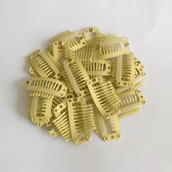 

20pcs Beige Wig Clips High Quality Stainless Steel Material Hair Extension tool