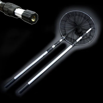 

16cm Pole Foldable Fishing Brail Landing Net Retractable Telescoping Tackle Cube Tackle Triangle 1.5m length