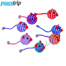 pawstrip 5pcs lot font b Pet b font Cat Toy Ball Cartoon Mouse Toy For Cats