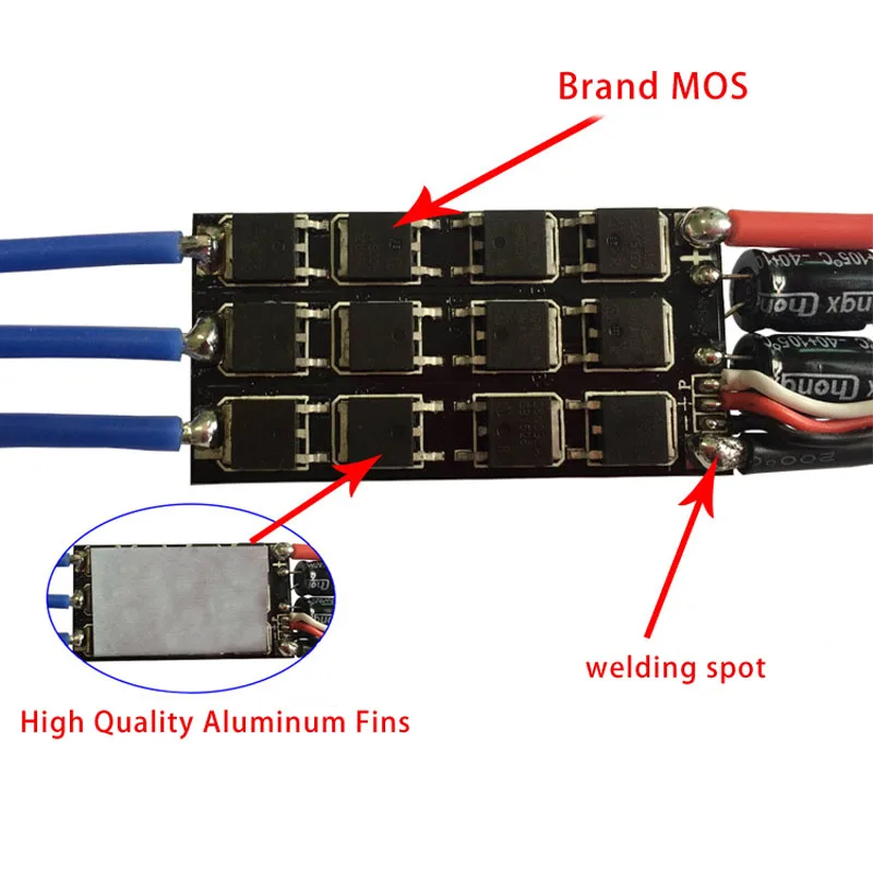 Сборка мощности Skylinker BLHeli ESC 20A 30A 40A ESC Регулятор скорости с UBEC 2-3S для RC FPV Квадрокоптер RC Самолеты вертолет