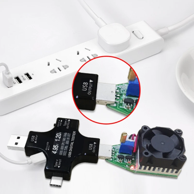 Тестер USB type-C pd цифровой вольтметр постоянного тока амперимор измеритель тока Амперметр детектор зарядное устройство индикатор