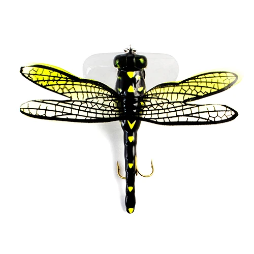 Topwater Стрекоза сухие мухи насекомое муха рыболовная приманка 6 г 75 мм форель Поппер искусственная приманка воблеры для троллинга жесткая приманка - Цвет: 001