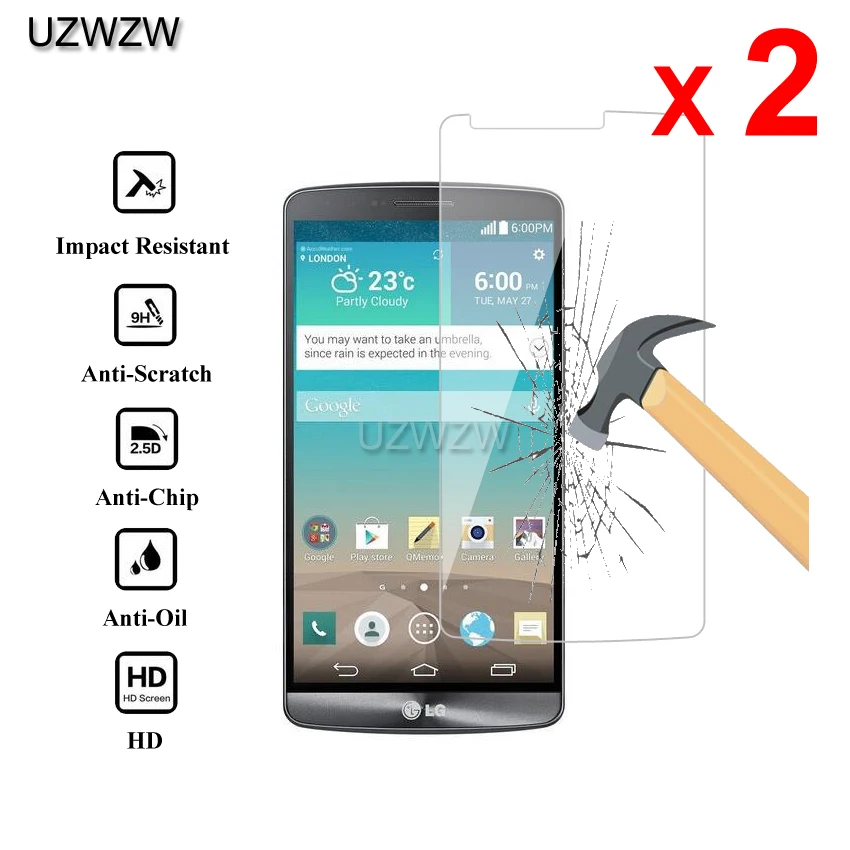 

2pcs For LG G3 D850 D851 D852 D855 LS990 F400S VS985 2.5D Tempered Glass Protective Glass Film Screen Protector For LG G3 Glass