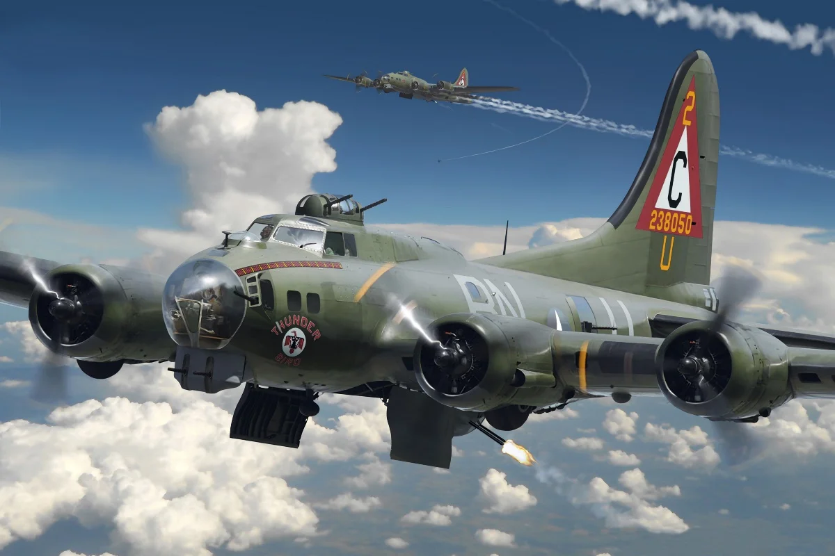 aircraft airplane fighter military model boeing b 17 flying fortress