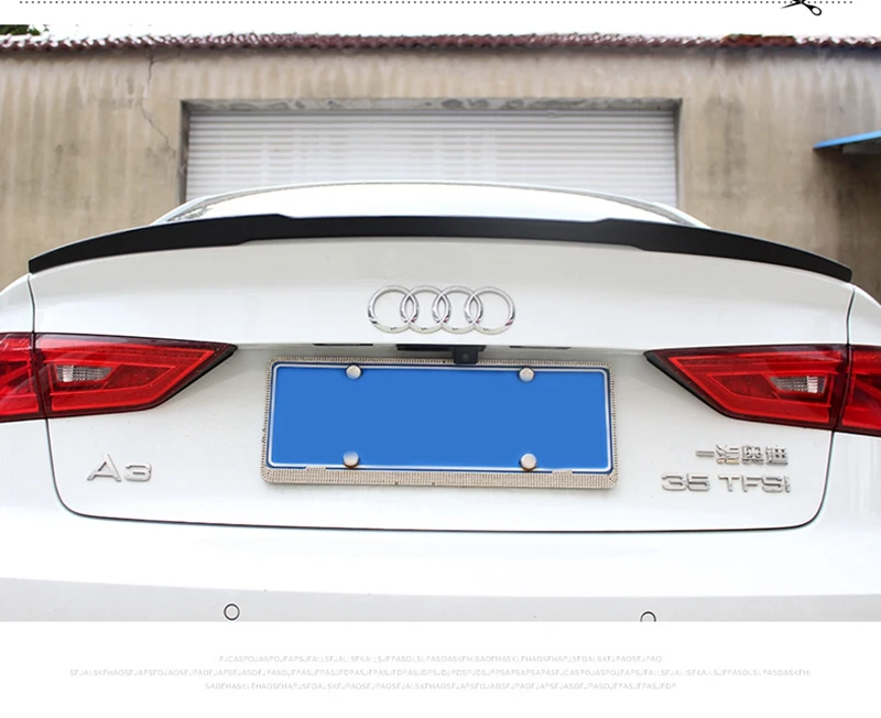 

MONTFORD Carbon Fiber Rear Roof Spoiler Tail Trunk Boot Lip Wing Decoration 1Pcs Fit For Audi A3 S3 Sedan 4 Doors 2014 2015 2016