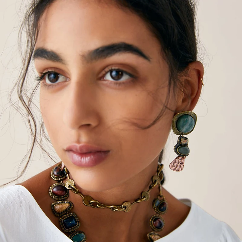 Женские серьги подвески FASHIONSNOOPS za этнические висячие ручной работы в стиле бохо