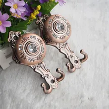 Со стразами и металлической Шторы галстук задней стенке Крючки Tieback держатели шляпа пальто Одеяние вешалка Интимные аксессуары Домашний Декор