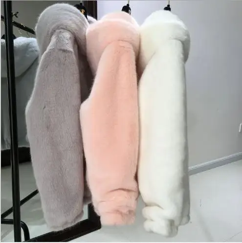 Женская Шуба из искусственного меха Clobee теплая шуба большие размеры Z256|furry coat|faux