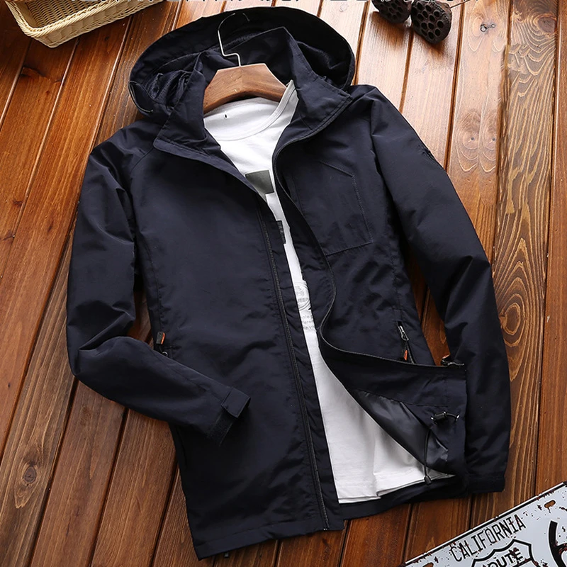 Best Mountainskin Jackets Mens Thin Windbreaker Jacket Male Fashion Loose Large Size Coats Slim Fit Coat Brand Clothing 6XL SA703