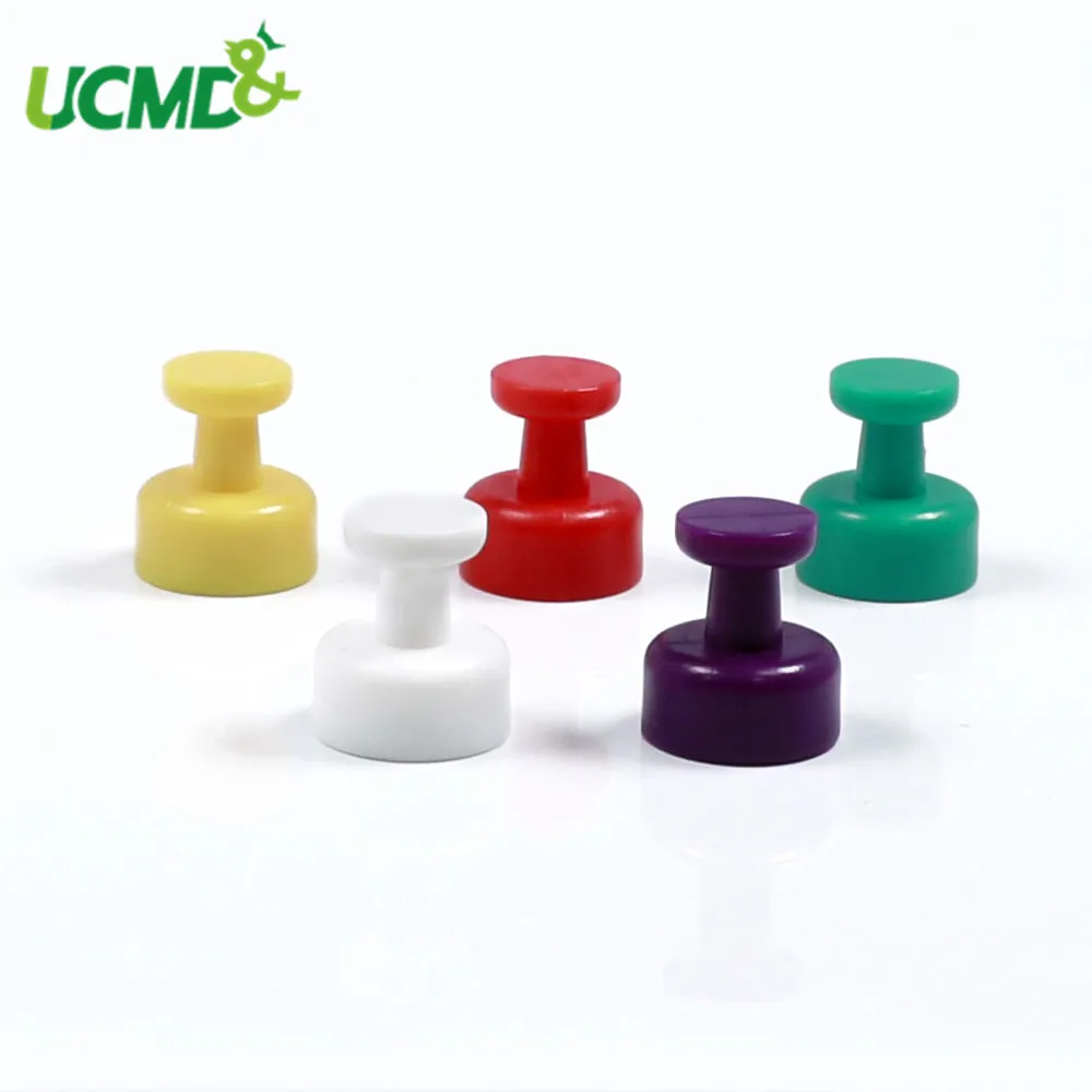 

4Pcs/lot Colored Strong Magnetic Thumbtacks Neodymium Noticeboard Skittle Pin Magnets Fridge Whiteboard Supplies