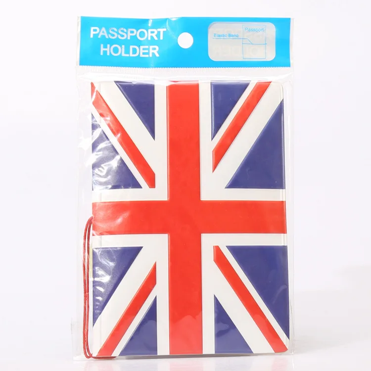 Горячая зарубежных дорожные аксессуары Обложка для паспорта, багажные аксессуары паспорт карты-британский флаг