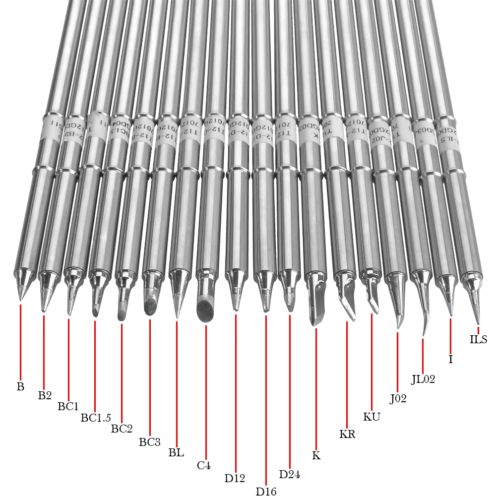 T12 Series Soldering Iron Tips for HAKKO T12 Handle LED vibration switch Temperature Controller FX951 FX-952
