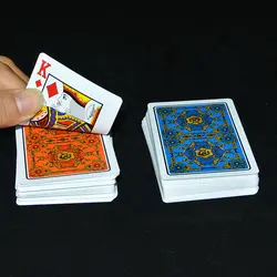 Покер крупный песок Пластик ПВХ Водонепроницаемый Карточные игры абразивных износостойкие двойной набор подарочной коробке