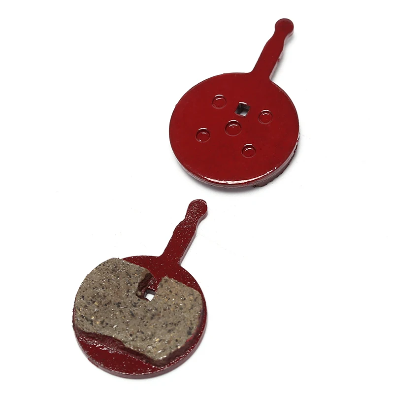 red metal bike pedals