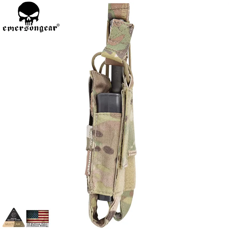 EMERSON Тактический модульный MOLLE с двойным открытым верхом SMG магнитный держатель