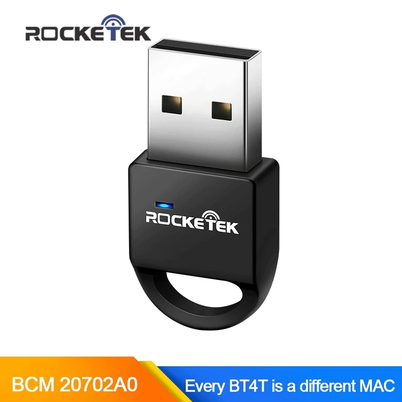 Rocketek Broadcom BCM 4 0 A2DP Bluetooth адаптер независимый MAC USB ключ для компьютера динамик аудио