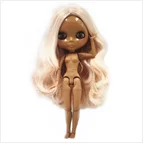Фабрика Blyth кукла прямые волосы загар кожа Blyth куклы шарнир Обнаженная тело DIY игрушки BJD модная игрушка для девочки Рождество