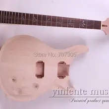 Одна незавершенная электрическая гитара Шея ГОЛОВА и тело розовое дерево гриф