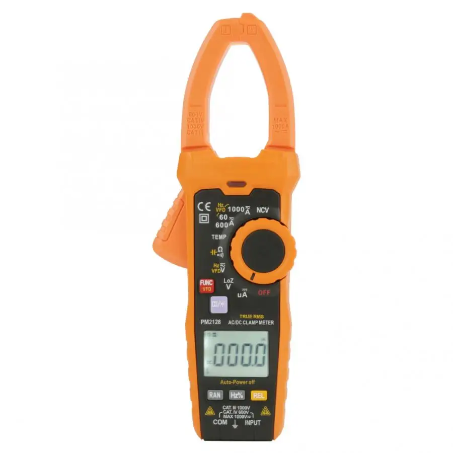 PEAKMETER PM2128 Ручной цифровой AC/DC напряжение токовые клещи Сопротивление Емкость 1000A клещи