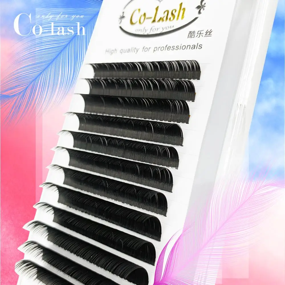 

Colash Free Shipping Individual Silk Eyelash Further All size High Quality Eyelash Extension Individual Eyelash Extension