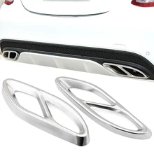 Accesorio de coche de escape recorte cubierta coche-estilo para Mercedes Benz GLC A, B, C, Clase E W205 Coupe W213 W176 W246 2016-2017