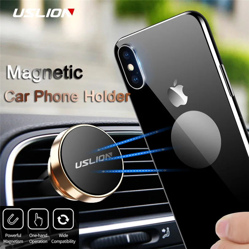  USLION 360 Grad Universal Magnetische Auto Telefon Halter Für iPhone Samsung Alle Telefon GPS Navig