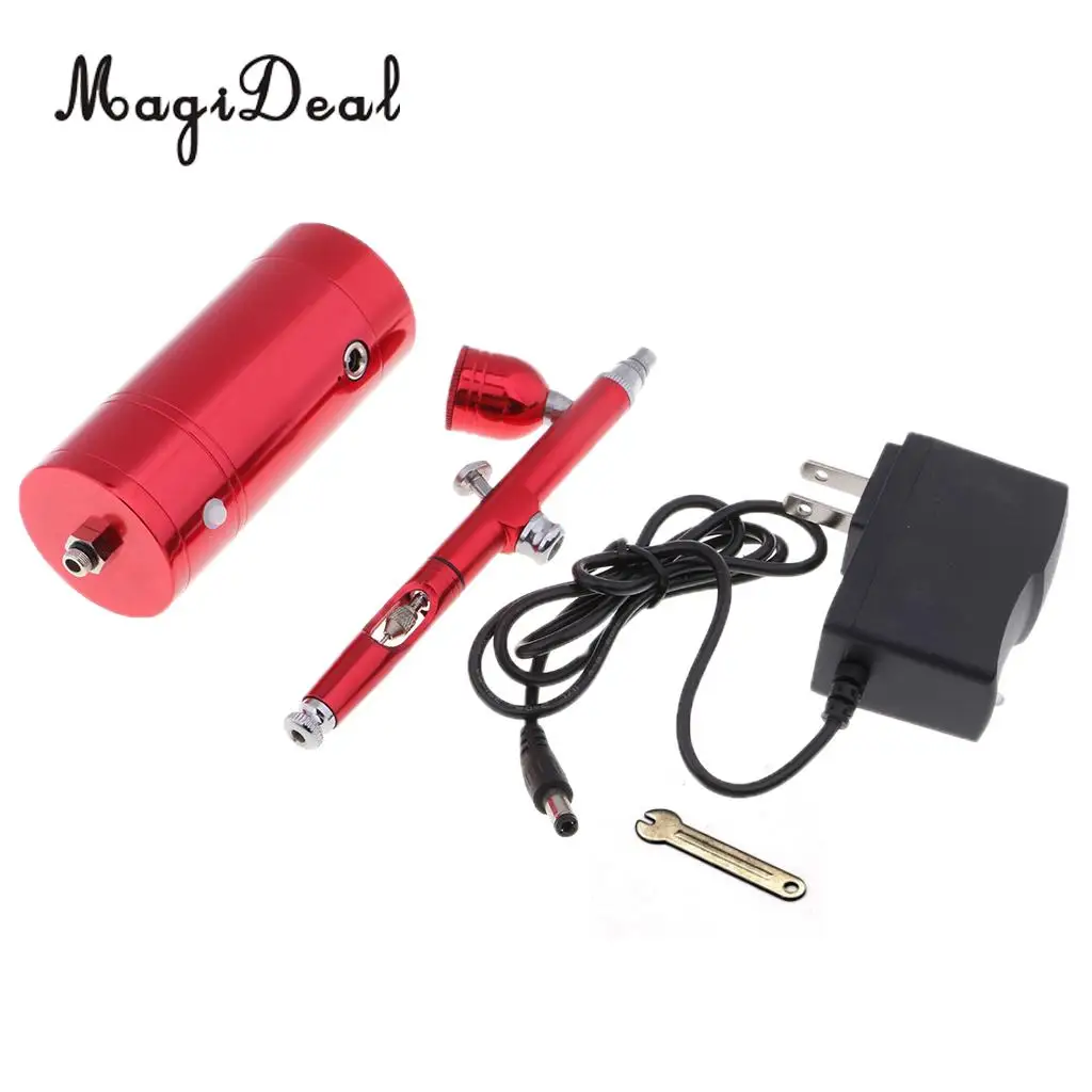 2 Charge Type Airbrush Tool Dual Action Gravity Feed 0.3mm Nozzle Spray Airbrush Nail Art Paint Tattoo Tool Air Compressor Kit
