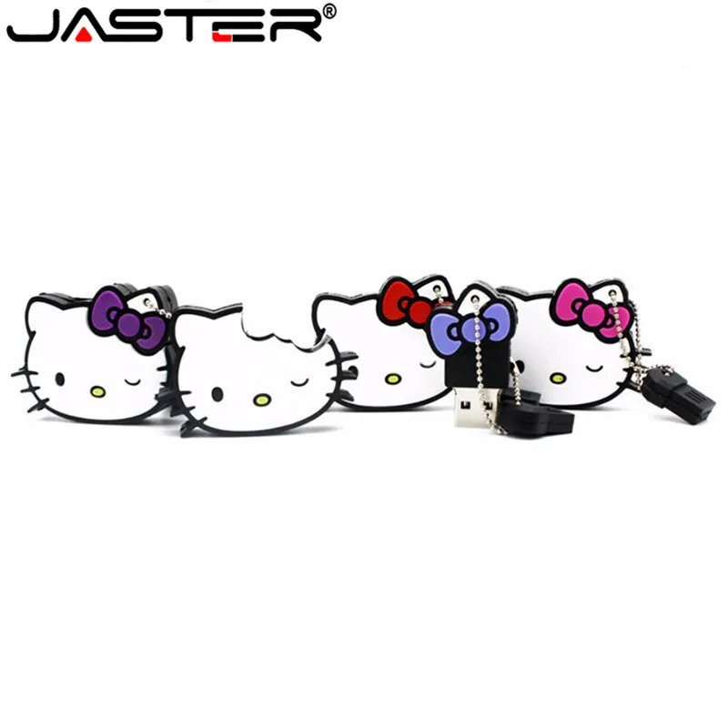 JASTER hello kitty, usb флеш-накопитель, милые флешки, 4 ГБ, 8 ГБ, 16 ГБ, 32 ГБ, карта памяти, u-диск, usb 2,0, флеш-накопитель