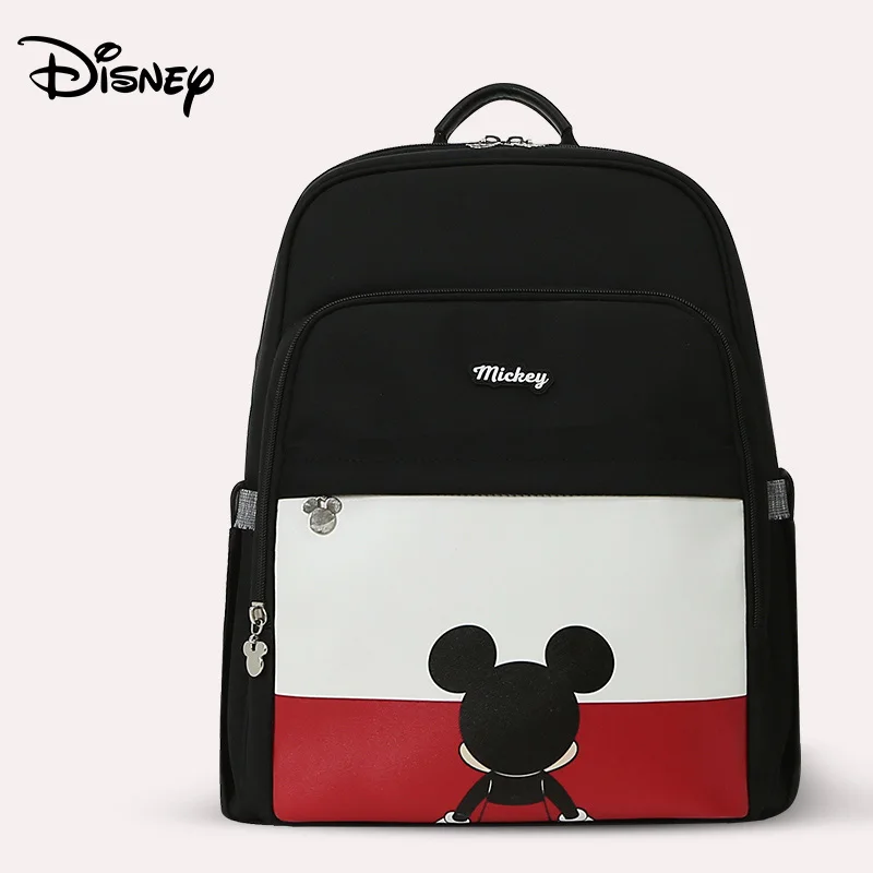 Disney из искусственной кожи Детская сумка-Органайзер Tote USB сумки для подгузников рюкзак с надписью MOM мать средства ухода за кожей будущих мам сумки пеленки рюкзак большой - Color: Beige