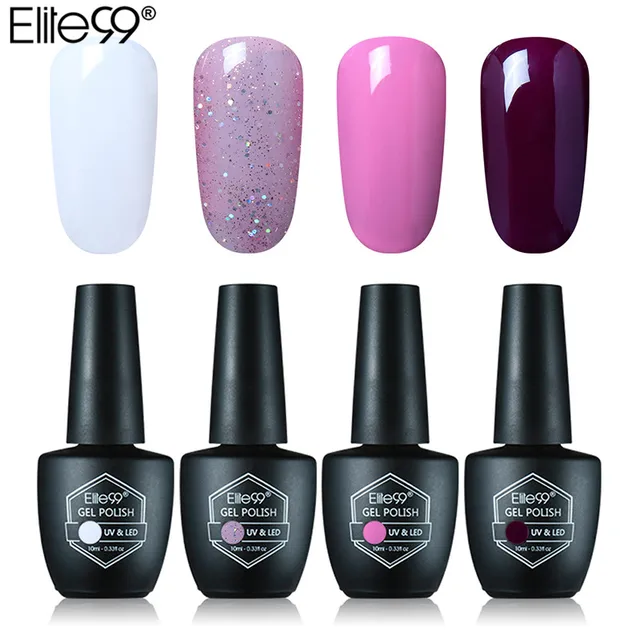 Elite99 10 MLUV Gel Nagellack LED Lampe Gel Lack Gel Polnischen Reine Farben Semi Permanent Gel Lack Nagel Primer basis Top