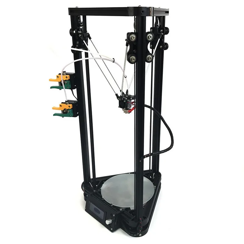 Новое обновление HE3D high presicion K200 двойной Алюминиевый Экструдер delta diy 3D printer_two рулоны нити для подарка