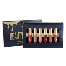 6pcs/set Women Beauty liquid Makeup Matte Lipstick Lip Kit Gloss Long Lasting Lipstick Cosmetics Lip Gloss 6pcs/set Women Beauty liquid Makeup Matte Lipstick Lip Kit Gloss Long Lasting Lipstick Cosmetics Lip Gloss