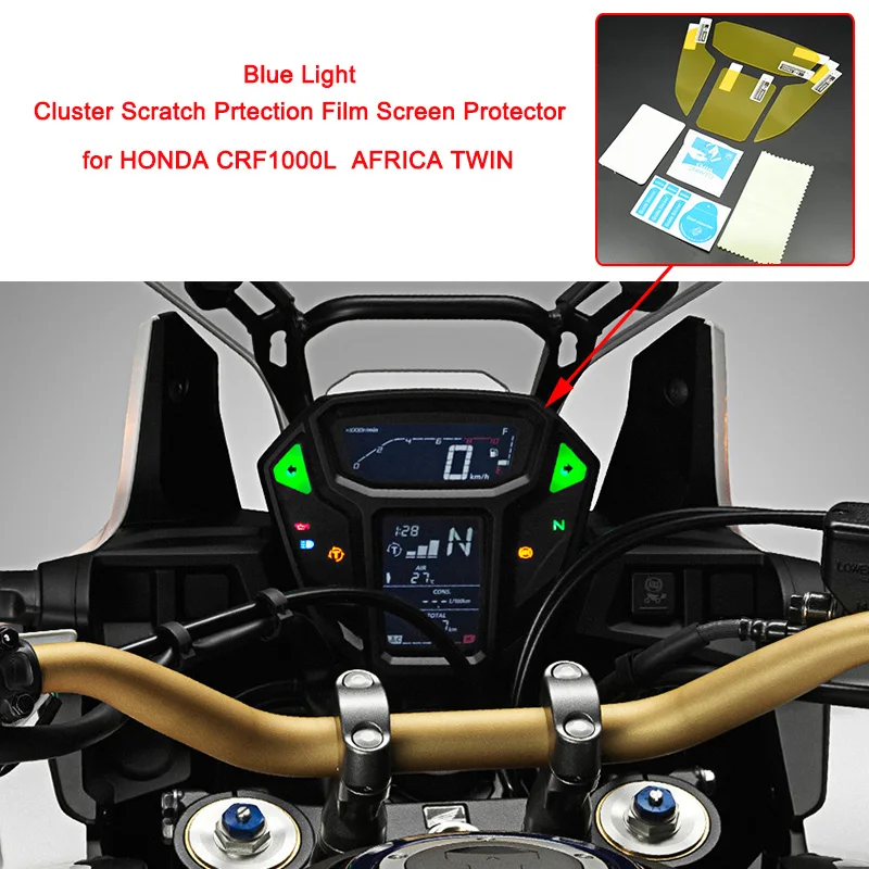 

MTCLUB For Honda CRF1000L Africa Twin CRF Motorcycle Speedometer Cluster Scratch Protection Film Screen Protector Blue Light