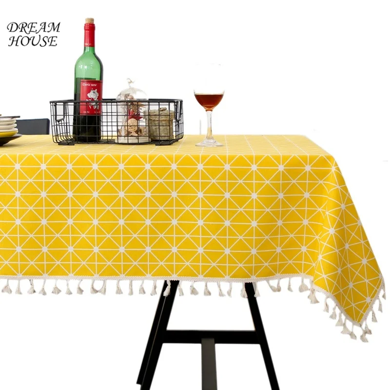 

Decorative Kitchen Table Cover Table Cloth Cotton Linen Dining Room Tablecloth Wedding Birthday Party Table Cloth Home Decor