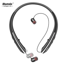 Bluenin Bluetooth Headphones Retractable IPX4 Sweatproof Wireless Earphones aptX Stereo HiFi Sport Bluetooth Earbuds with Mic original mpow flame bluetooth headphones hifi stereo wireless earbuds waterproof sport earphones with mic portable carrying case