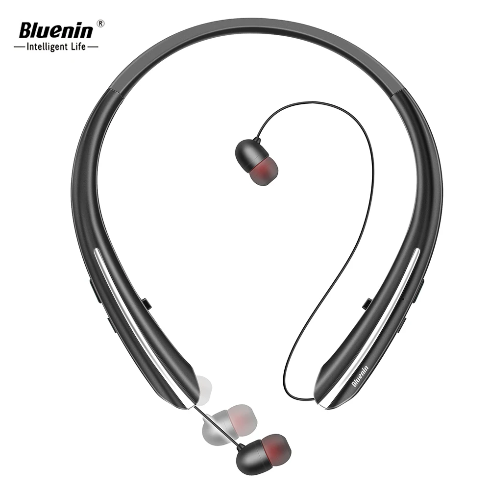 Bluenin Bluetooth наушники выдвижной IPX4 Sweatproof беспроводные aptX стерео HiFi Спортивные с