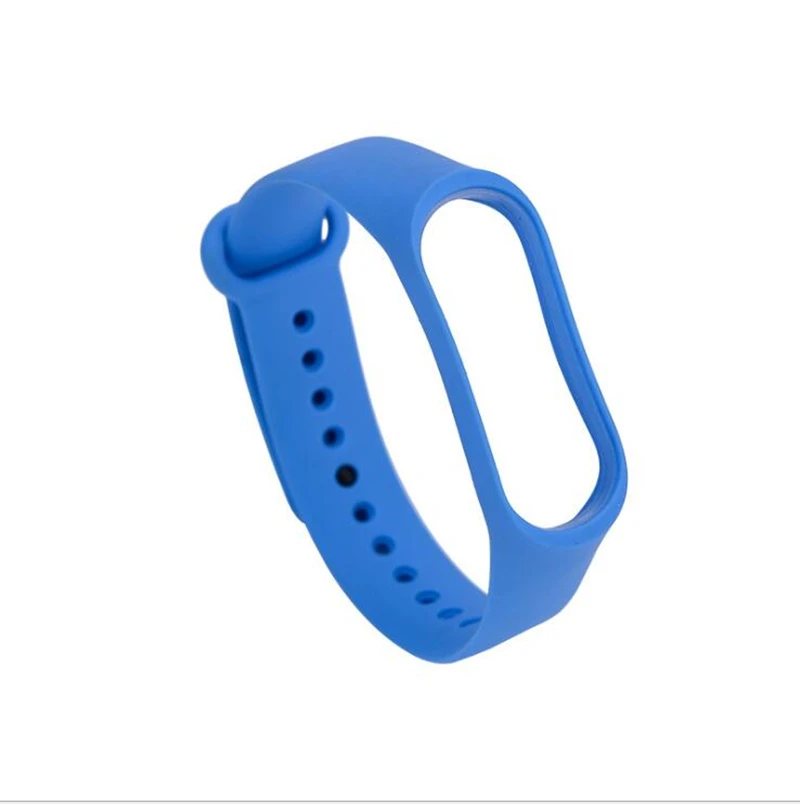 Dark Blue Цветной браслет mi band 4, аксессуары для браслетов pulseira mi band 4, сменный силиконовый ремешок для xiaomi mi4, умный Браслет - Цвет: Dark Blue