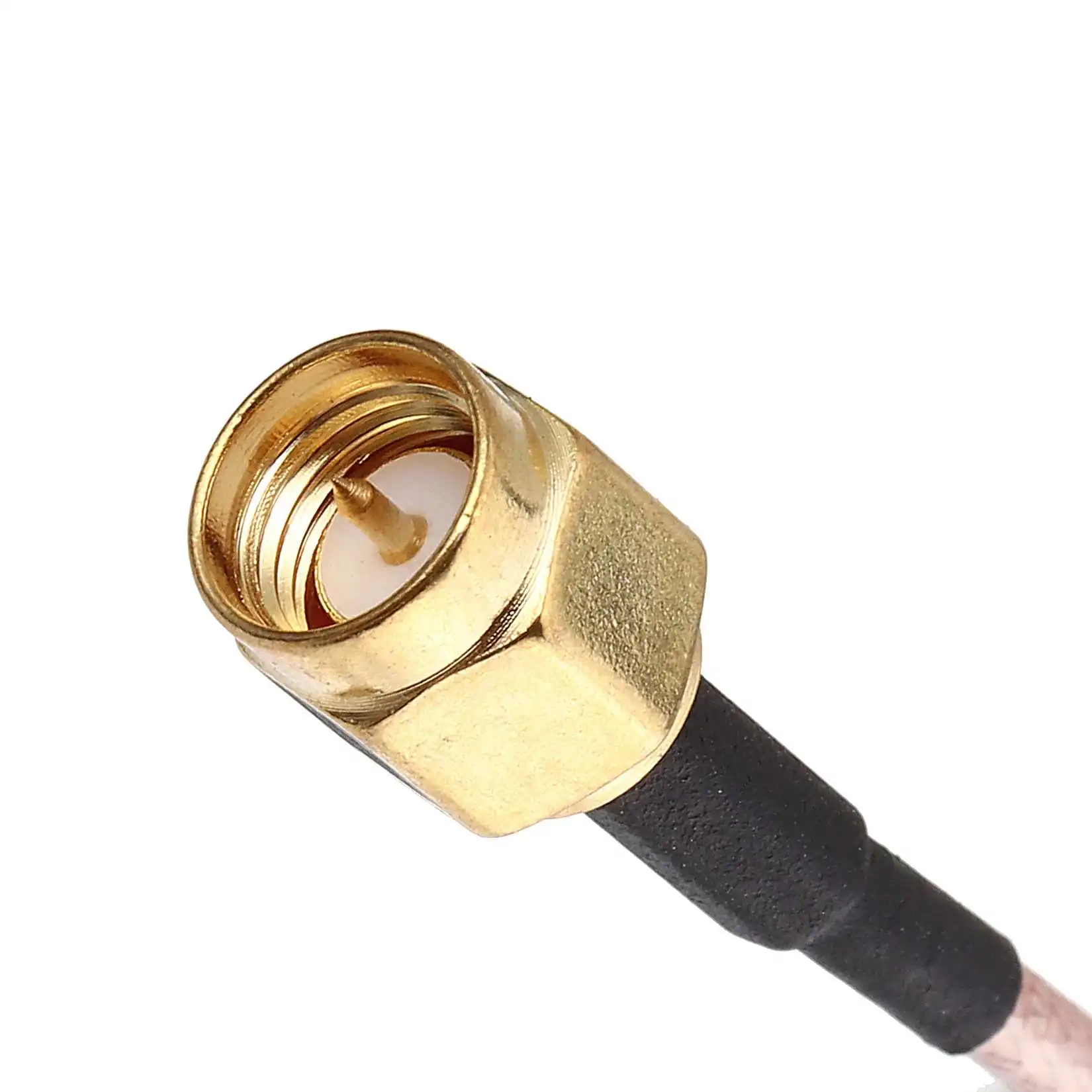 LEORY Cable Connector BNC Male to SMA Male 30cm/50cm 50ohm Extension Adapter silver plated wire Length Optional