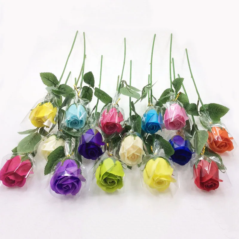 

2019 NEW 10 Pcs Artificial Flower Silk Rose Leaves Home Bride Wedding Decoration DIY Scrapbooking Garland Craft Fake Flowers